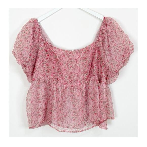 Arula Puff Sleeve Floral Blouse - Picture 1 of 5